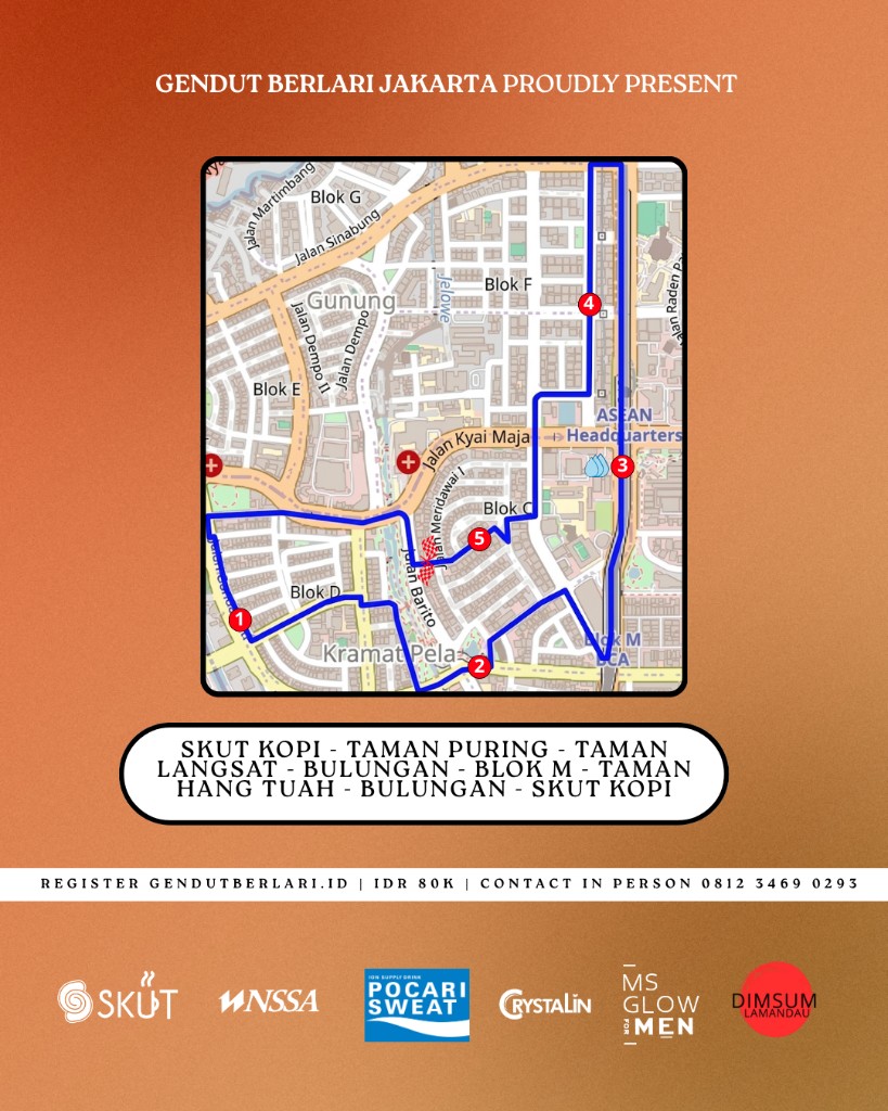 Rute Run Ndut Run Jakarta